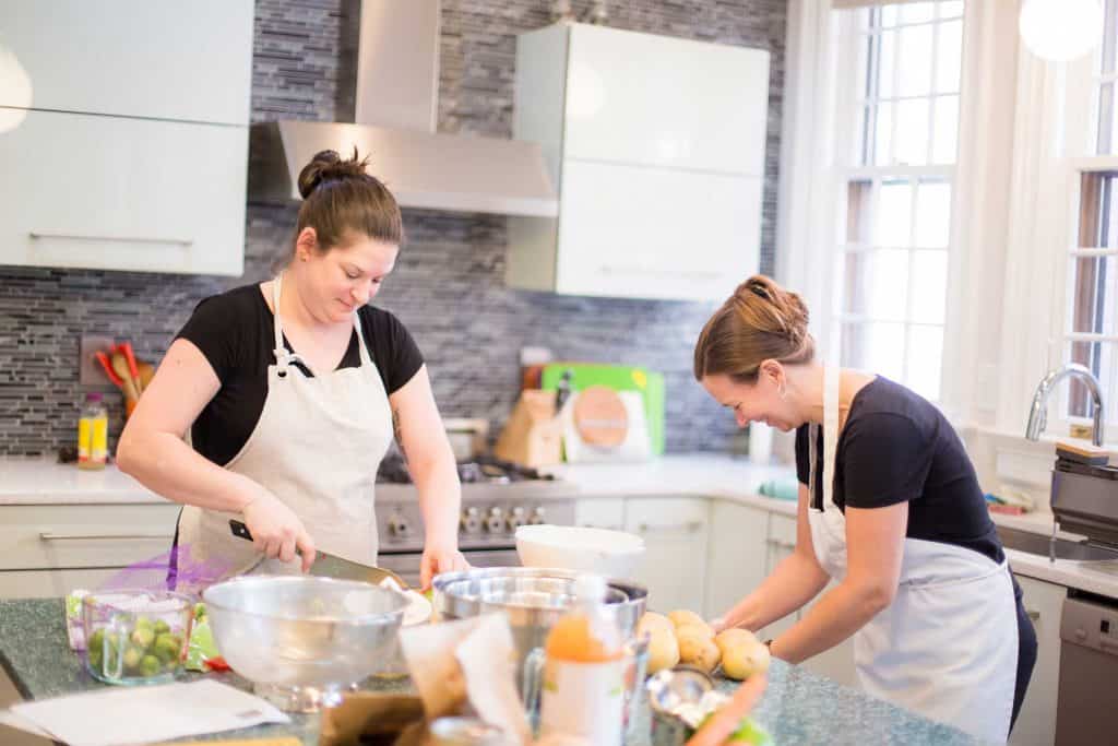 Food Fairy of Durham prepare for a party for a customer