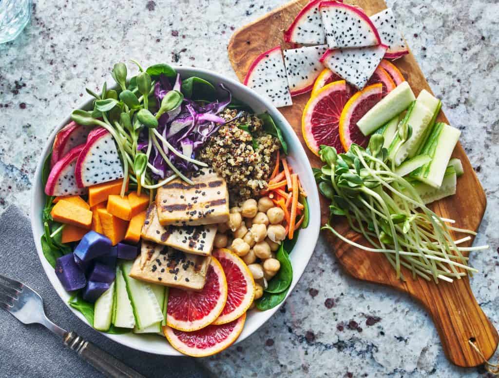 Tofu salad made by personal chef in Chapel Hill