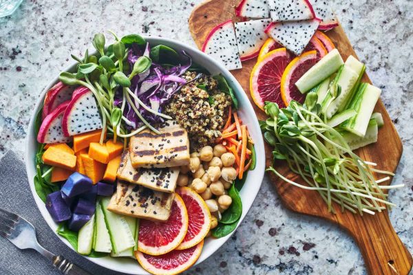 Tofu salad made by personal chef in Chapel Hill